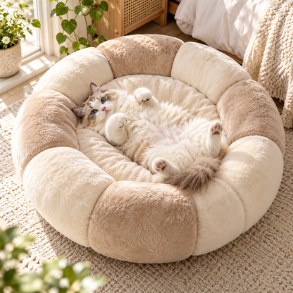 Velvet Cloud Ring Bed