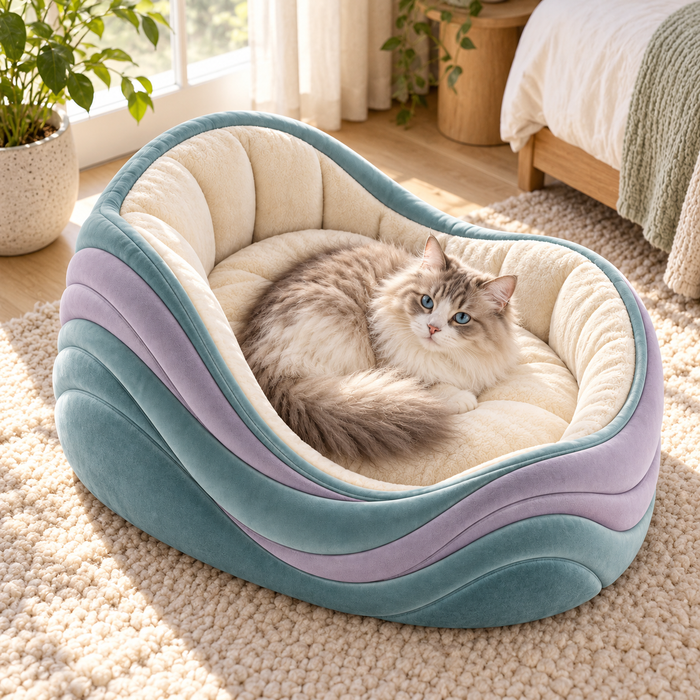 Aurora Wave Pet Bed