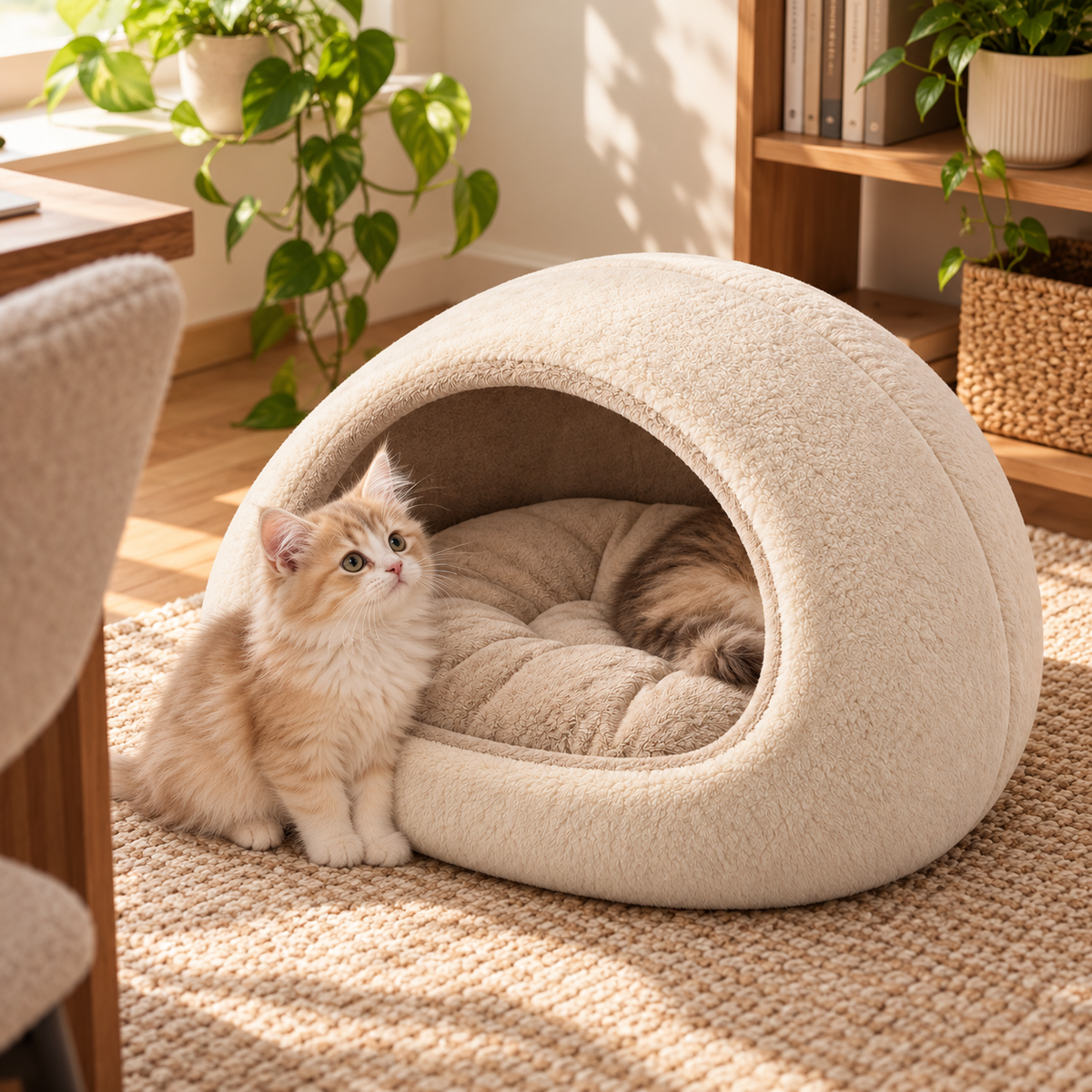 Cozy Pebble Cave Bed