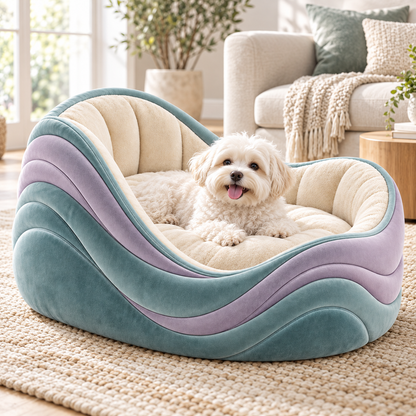 Aurora Wave Pet Bed