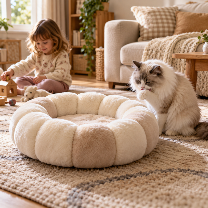 Velvet Cloud Ring Bed